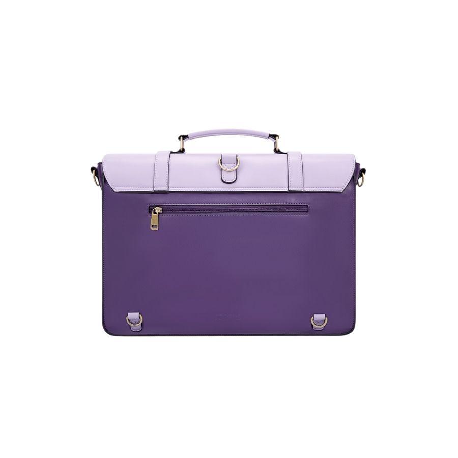 Ecosusi Mochila y Maletín Vintage Sombre para Notebook 15,6" - Morado-6