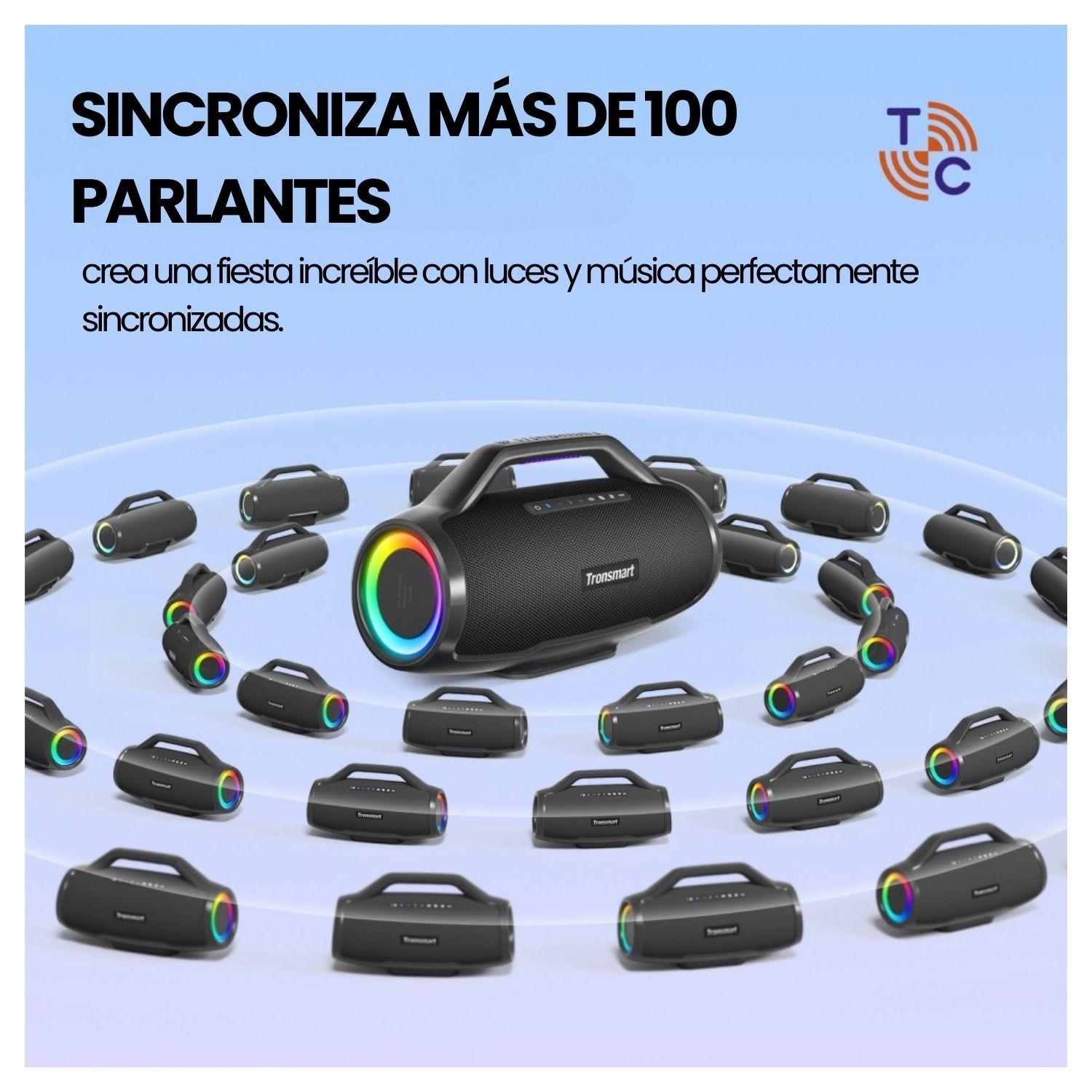 Tronsmart Parlante Portátil Bang Max con Iluminación Party Negro-4