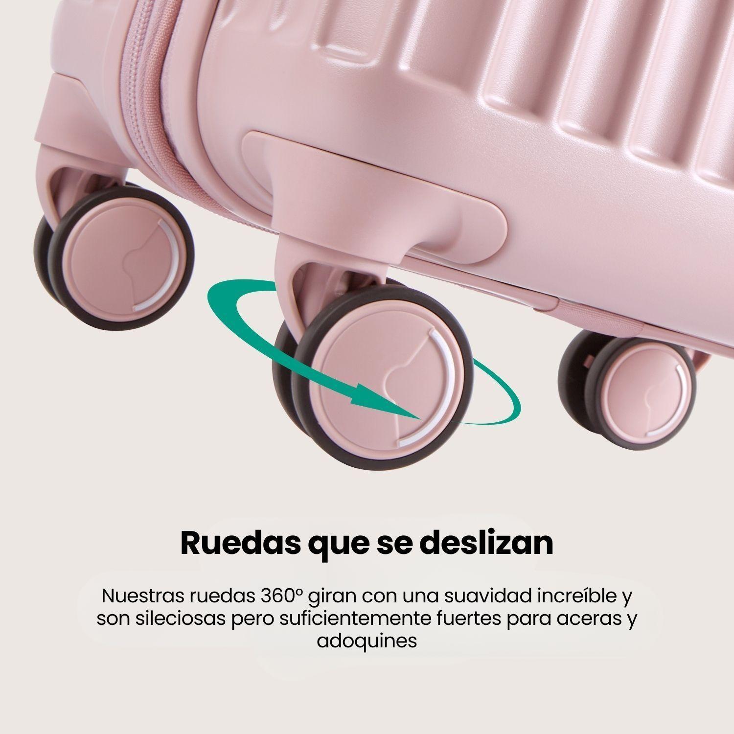 Bagsmart Maleta de Mano Odyssey Expandible 35L – 42L Rosado-4