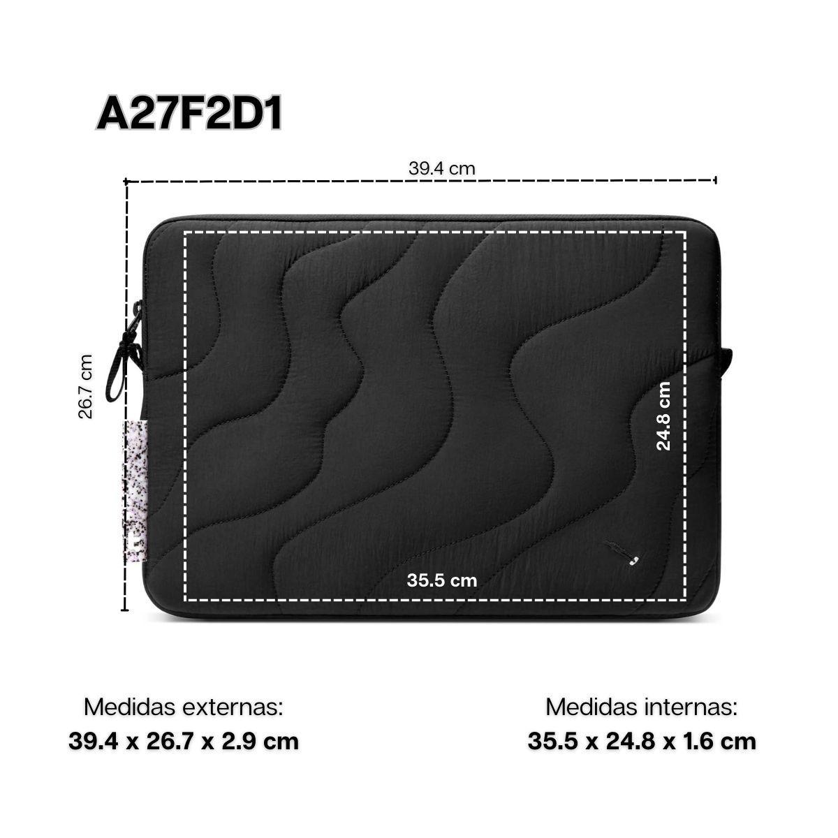 Tomtoc Funda Lavascape Terra-A27 para Macbook 16" - Negro-1