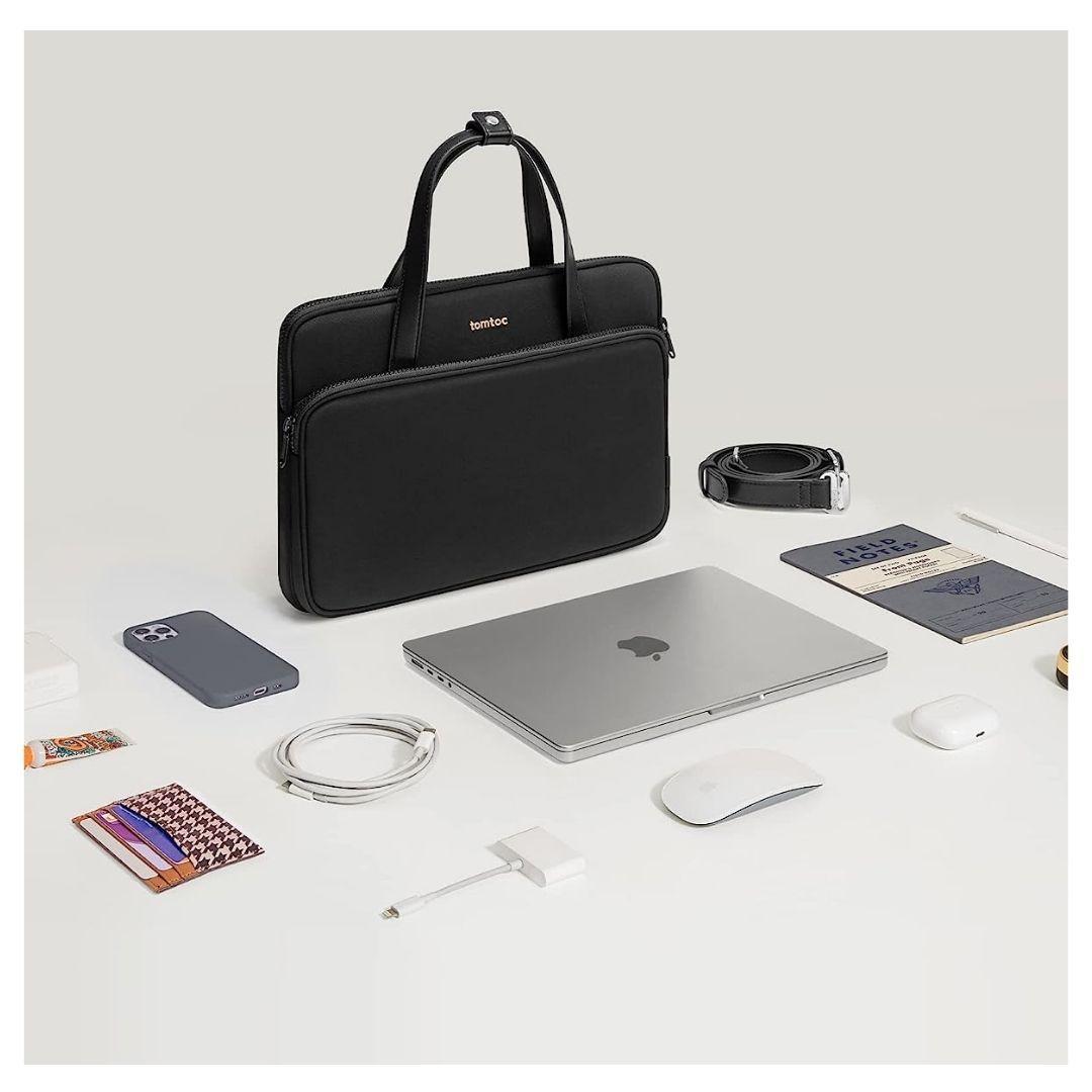 Tomtoc Bolso de Hombro Versatile-A12 MacBook Pro 14" M3/M2/M1 - Negro-6