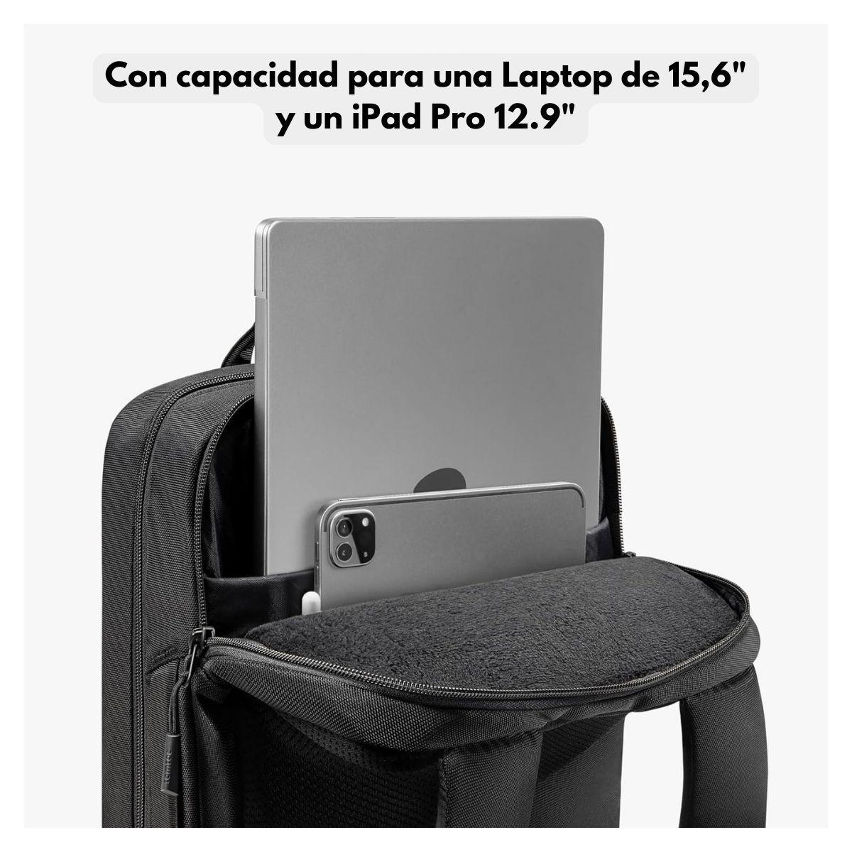 Tomtoc Mochila Navigator-T71 para Notebook 15.6" (18L) - Negro-6