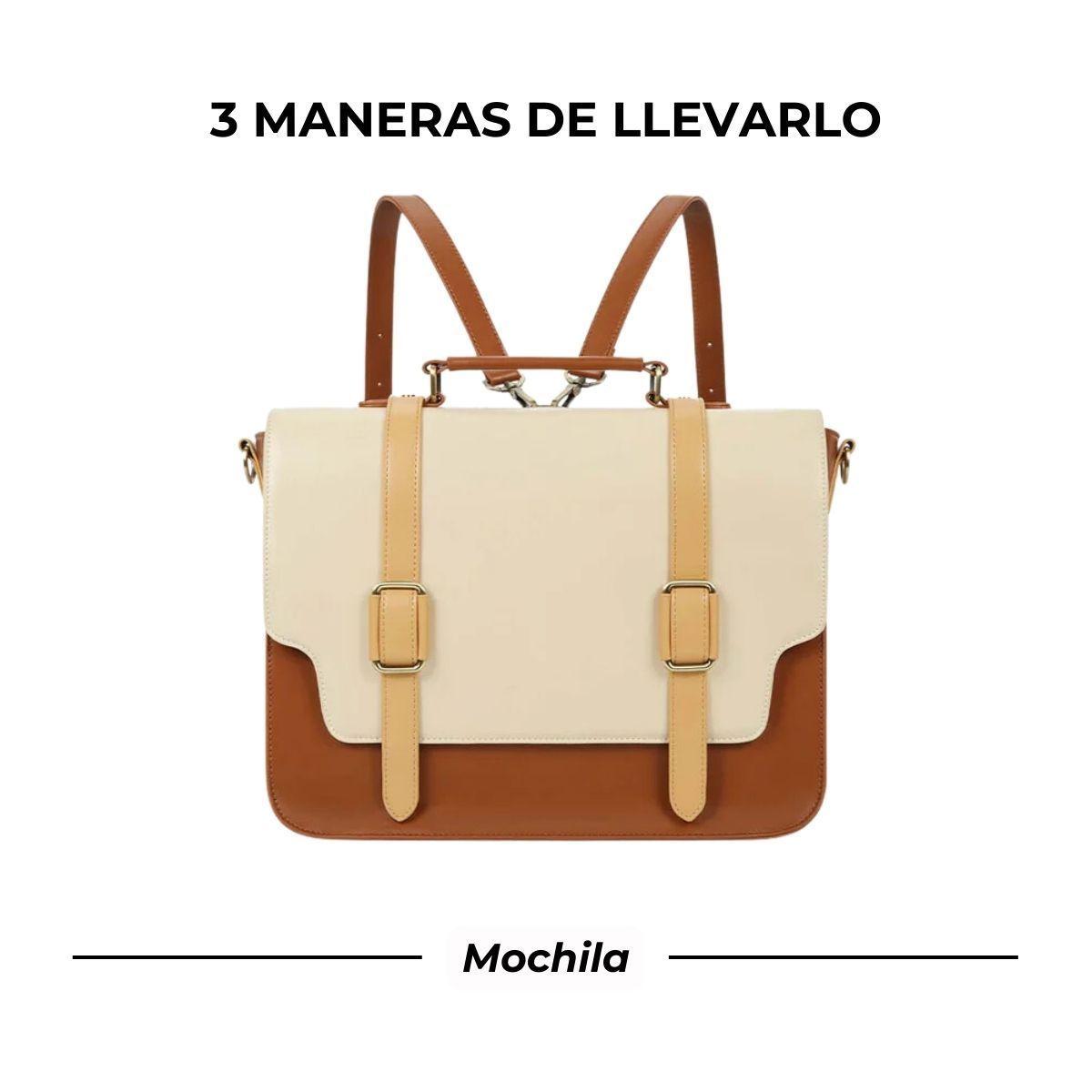 Ecosusi Maletín Mochila Unisex CHARLIE 14"  Marrón-2