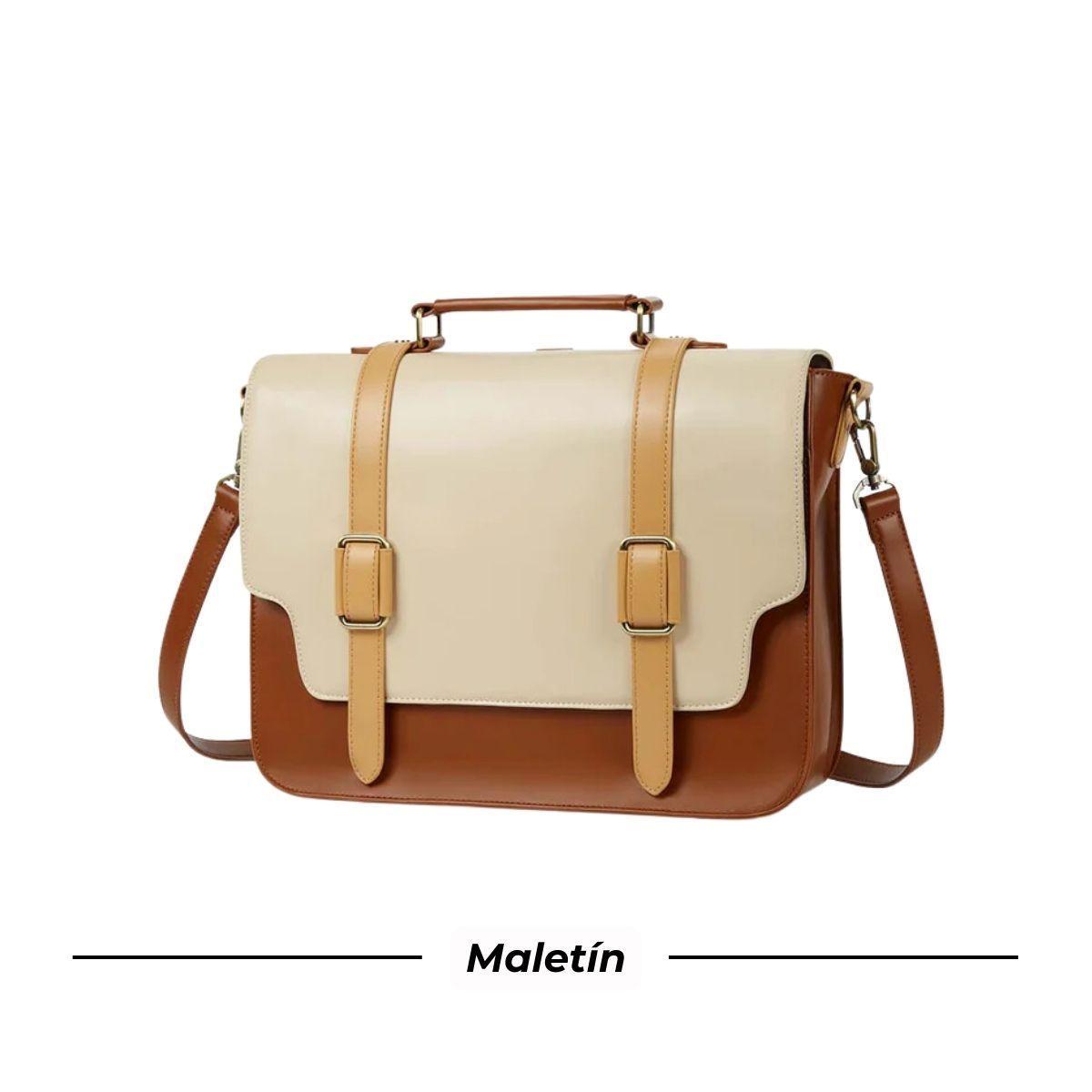 Ecosusi Maletín Mochila Unisex CHARLIE 14"  Marrón-4