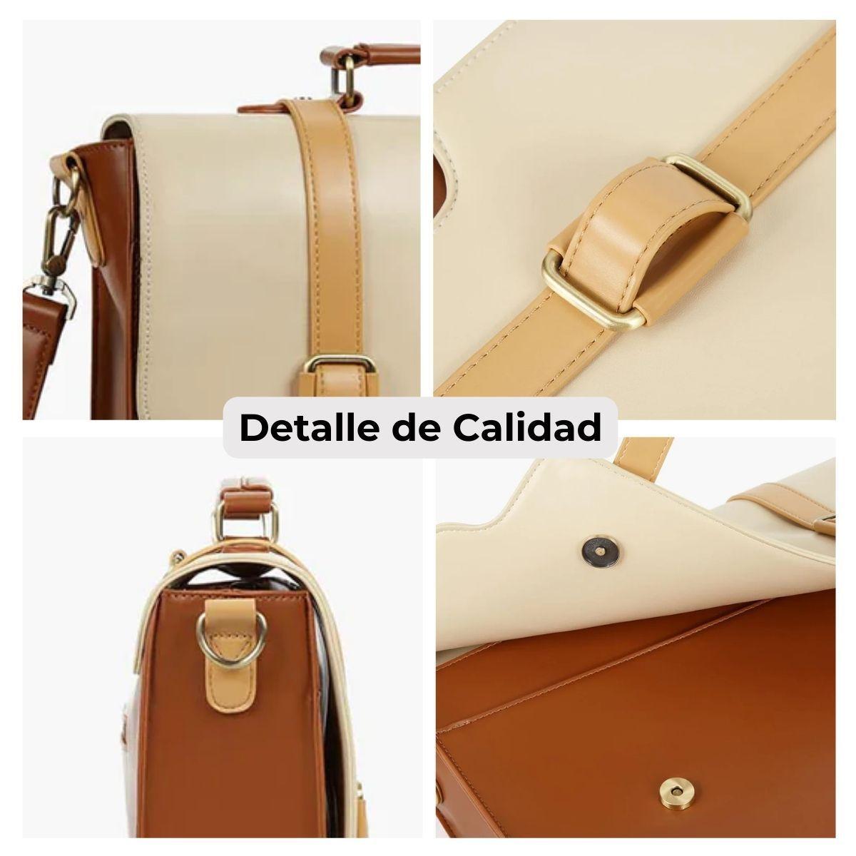 Ecosusi Maletín Mochila Unisex CHARLIE 14"  Marrón-7