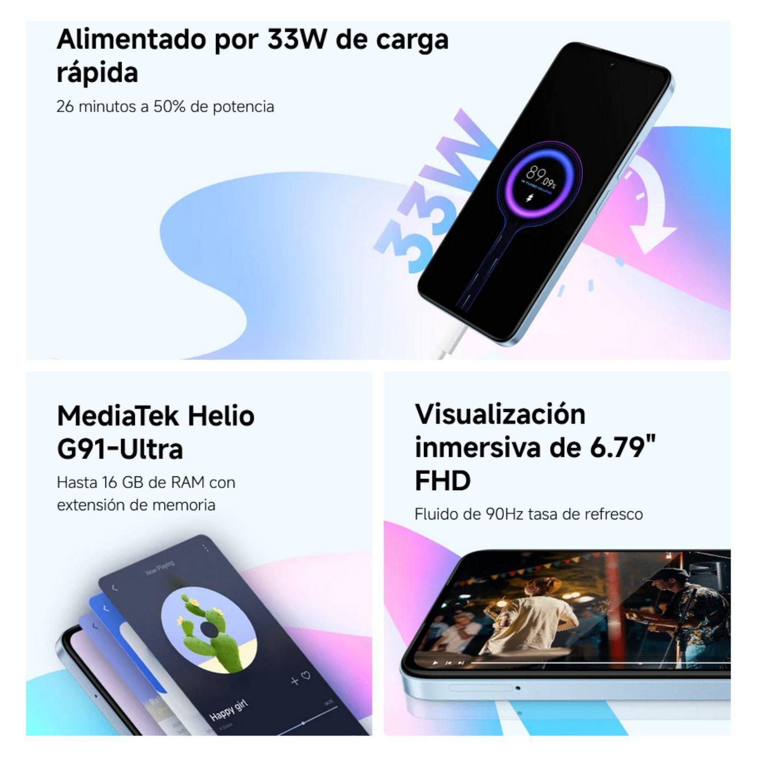 Xiaomi Redmi 13X 4G 8GB + 256 GB Azul Seda-3