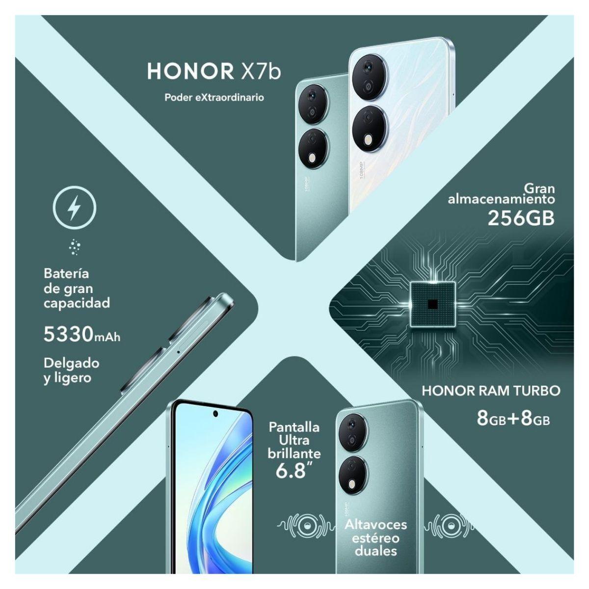 Honor X7B 4G 8GB + 256 GB - Brisa de Plata-5