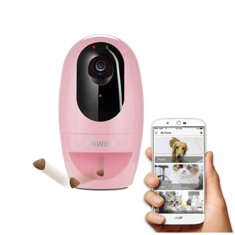 Pawbo+ Camara Interactiva Para Mascotas- Hd/8 Usuarios Pink-1