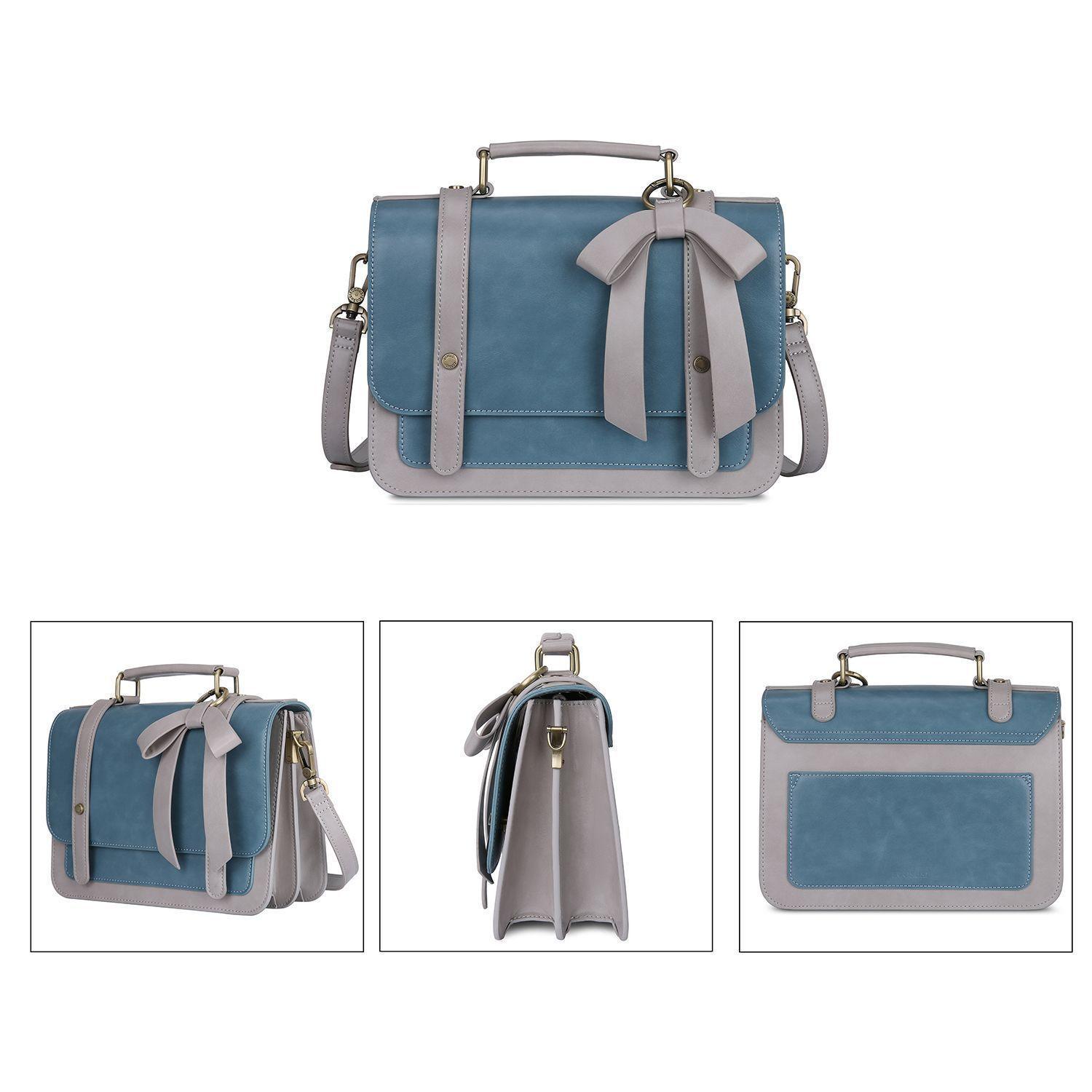 Ecosusi Maletín Bandolera con Lazo Summer Garden Romance - Azul-6