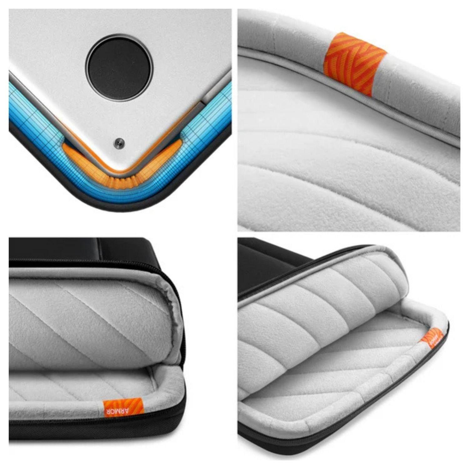 Tomtoc Maletín con Correa Defender-A40 para MacBook Pro 14" Negro-4