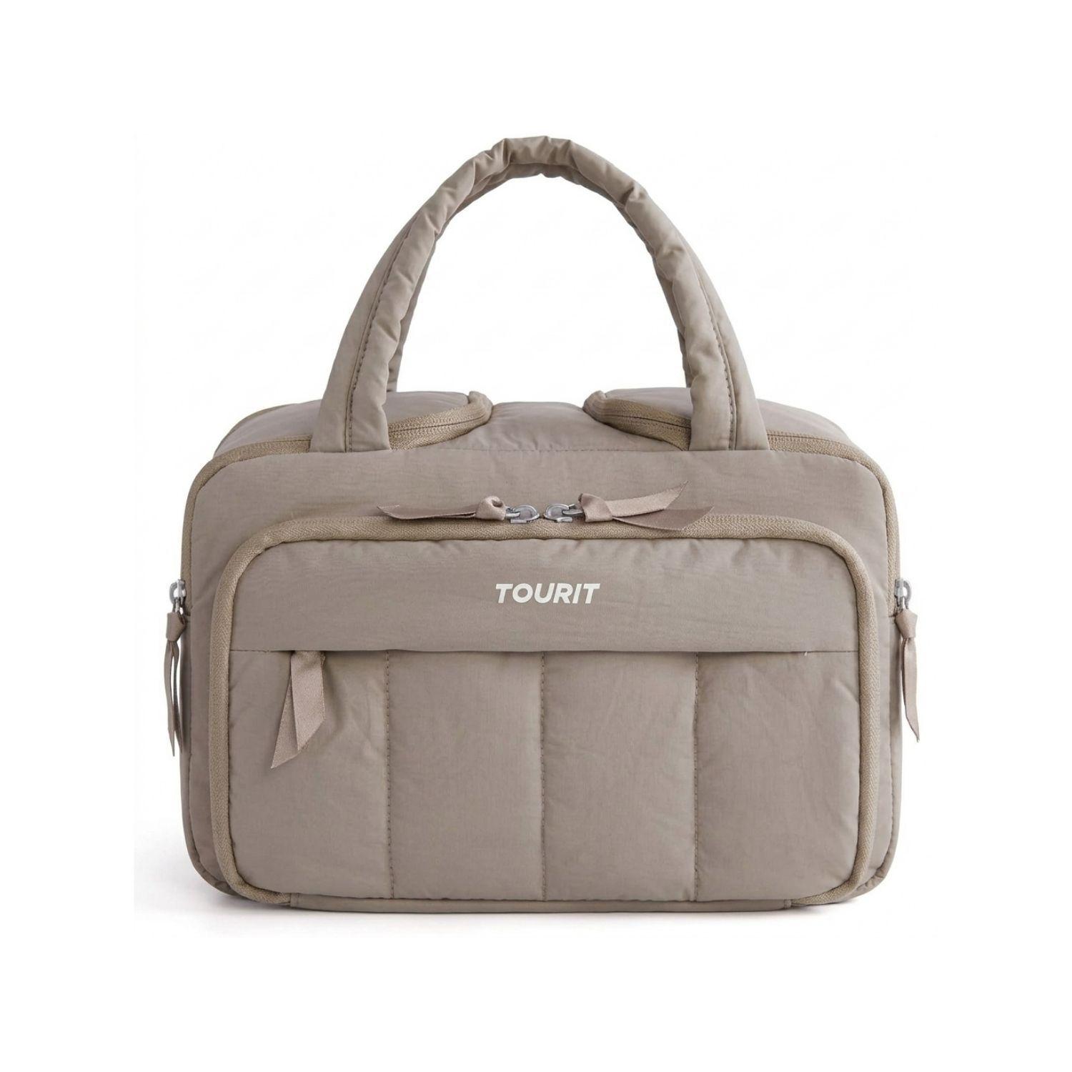 Tourit Lonchera Térmica Puffy 8.5L Hielo Reusable Marrón-1