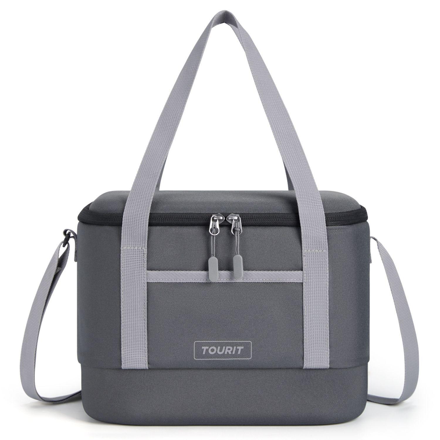 Tourit Bolso Cooler Térmico Daily 16 latas 12L Impermeable Gris Oscuro-0