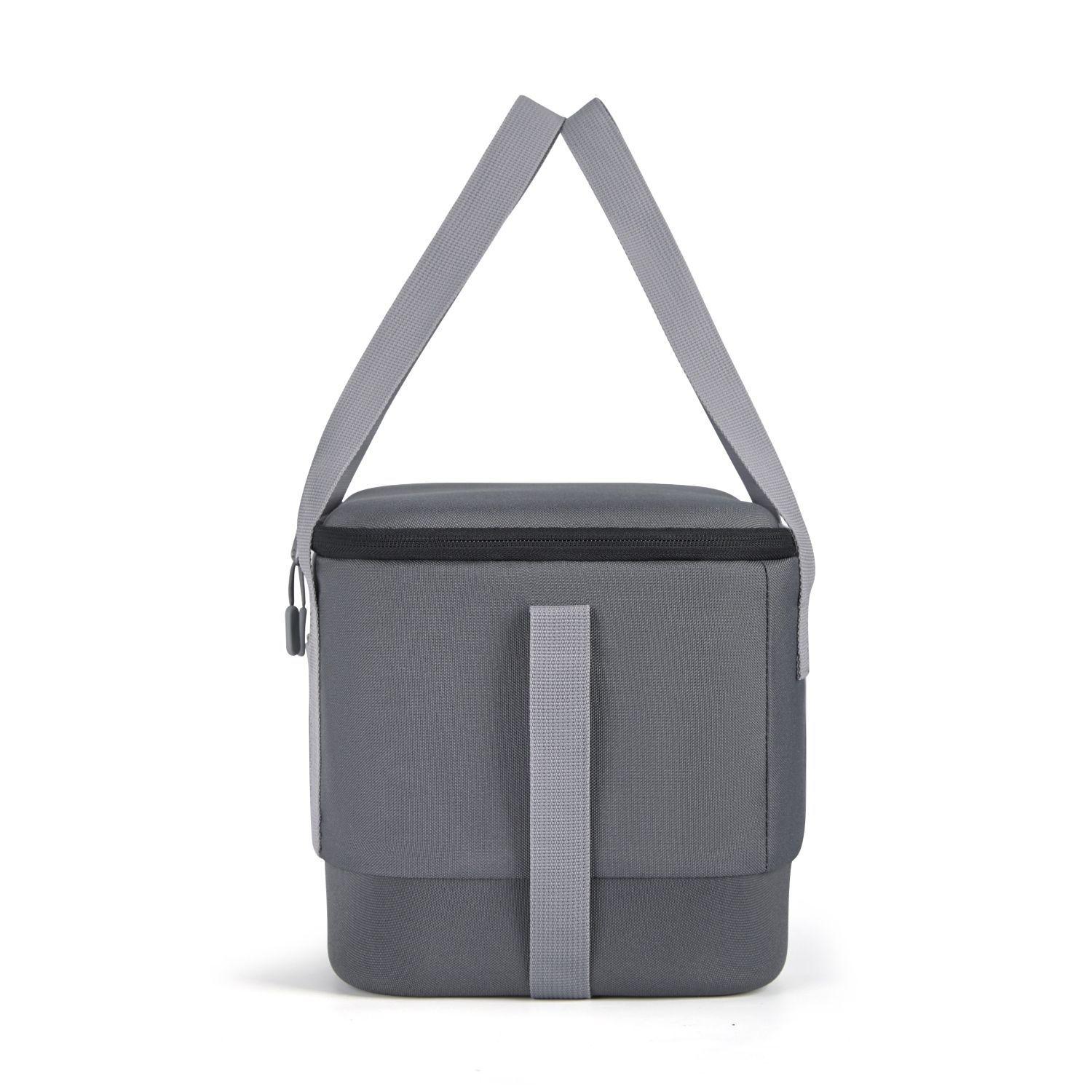 Tourit Bolso Cooler Térmico Daily 16 latas 12L Impermeable Gris Oscuro-2