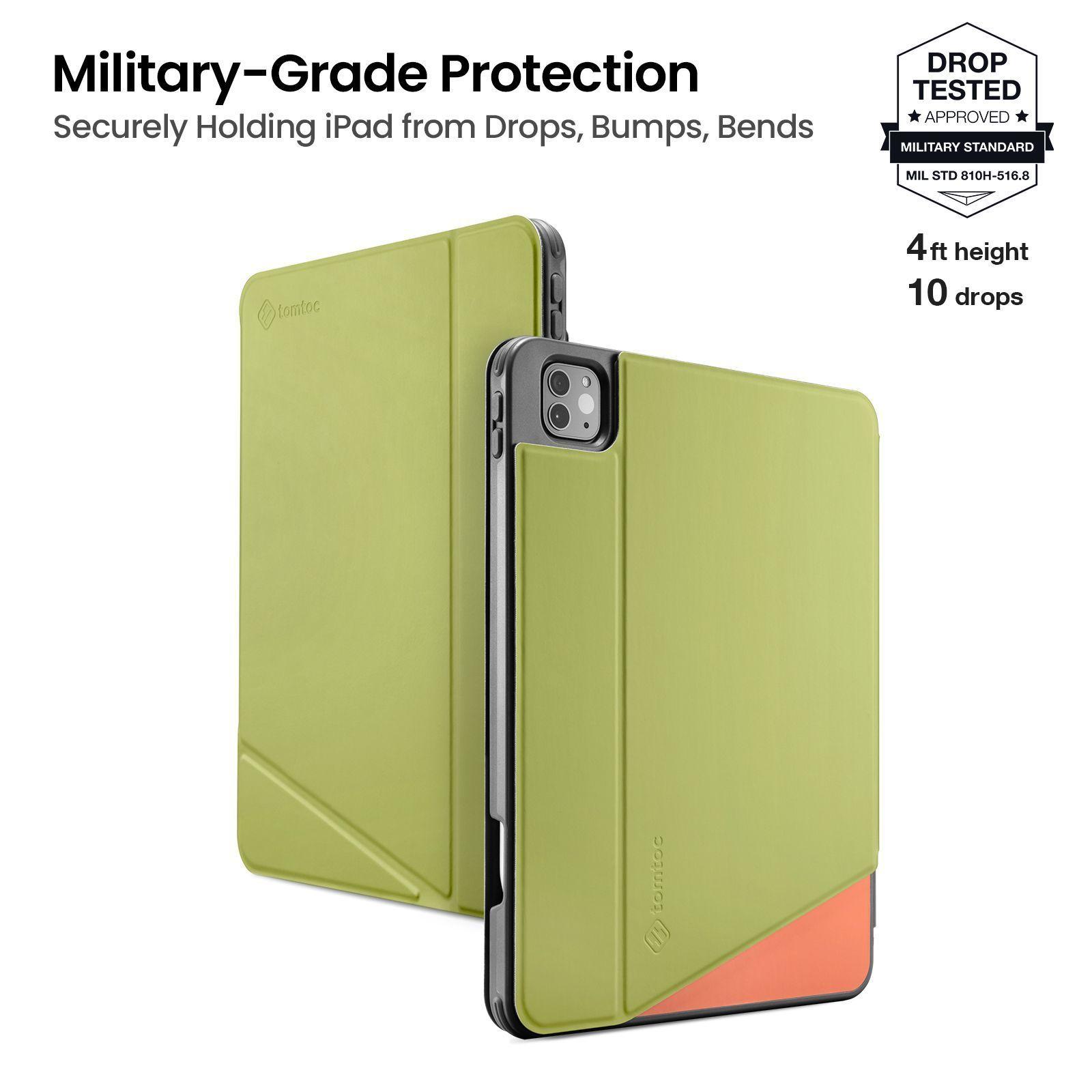 Tomtoc Funda Vertical iPad Pro 11″ 4ª/3ª gen Verde-3