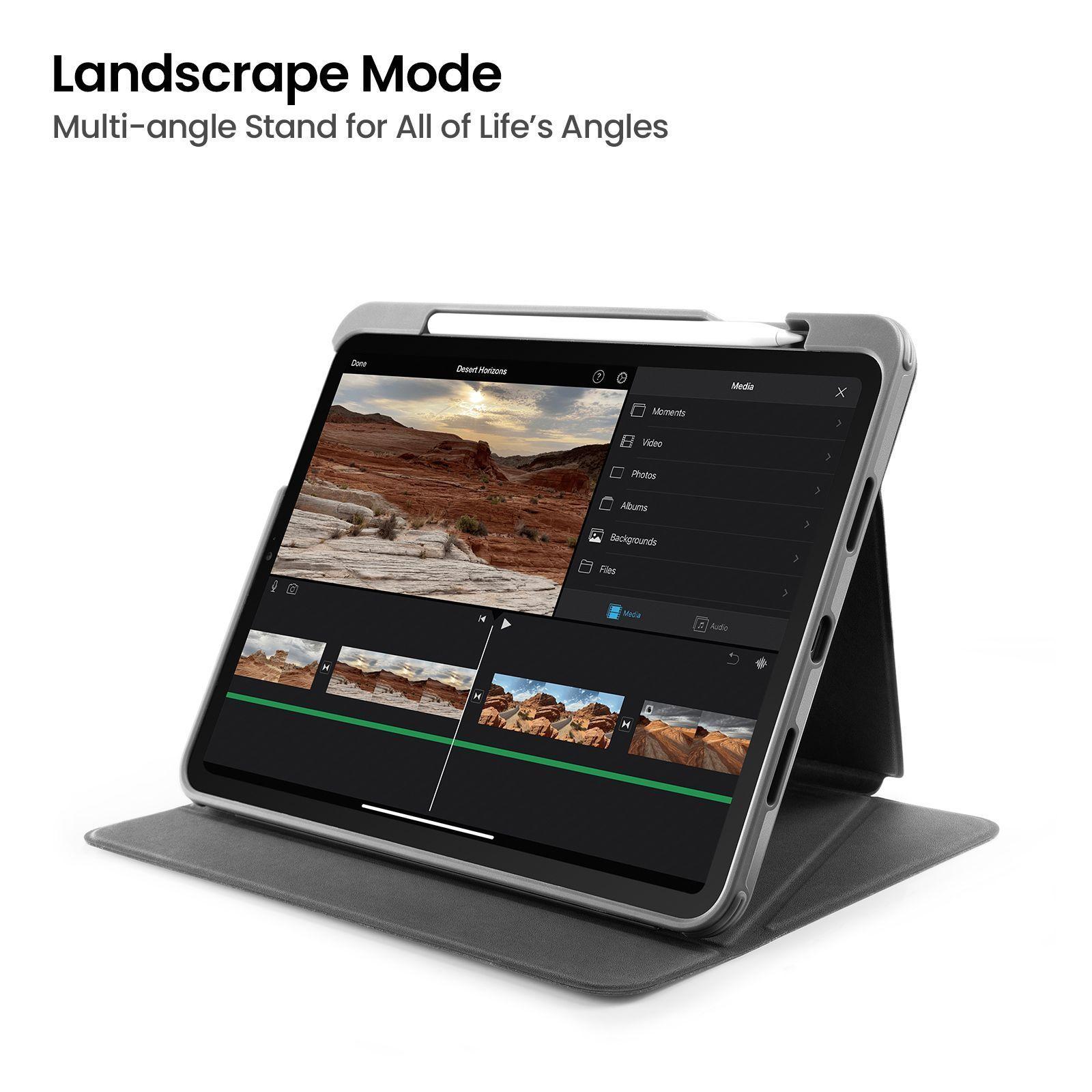 Tomtoc Funda Vertical iPad Pro 11″ 4ª/3ª gen Verde-4