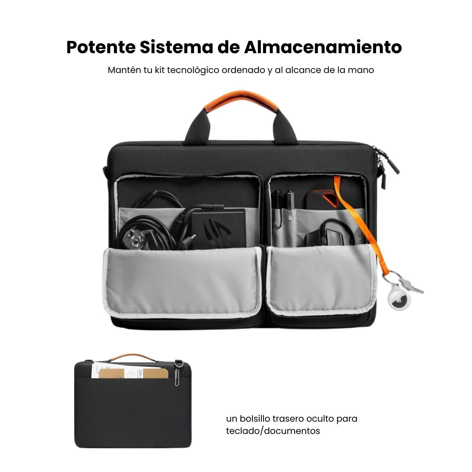 Tomtoc Bolso de Hombro Defender-A42 para 17,2" - Negro-3