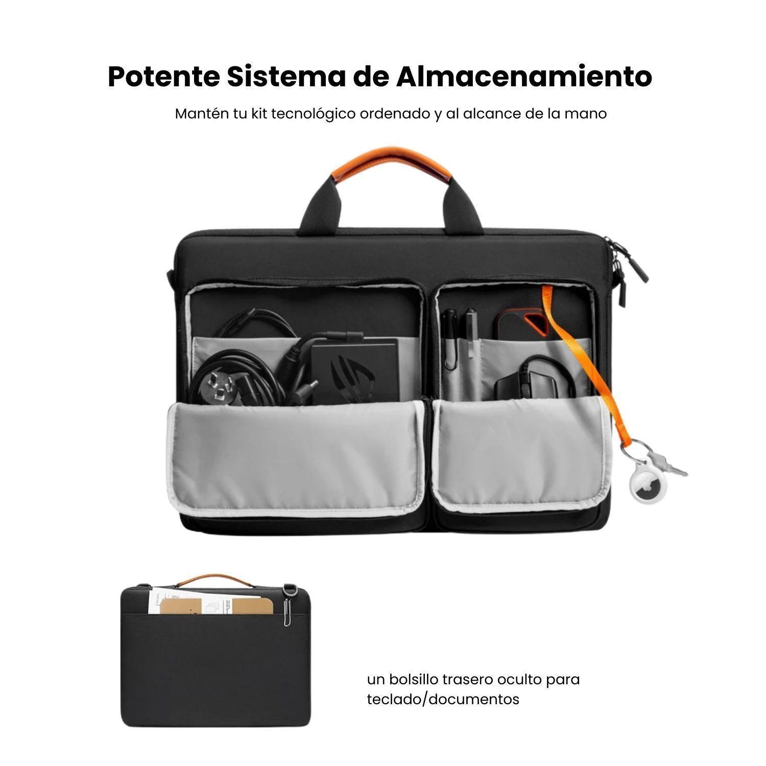 Tomtoc Bolso de Hombro Defender-A42 para 17,2" - Negro-3