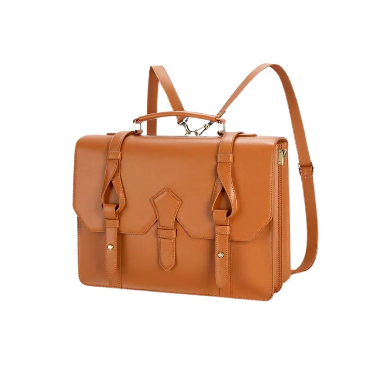 Ecosusi Maletín y Mochila Ember para Notebook 15.6" - Marrón-1