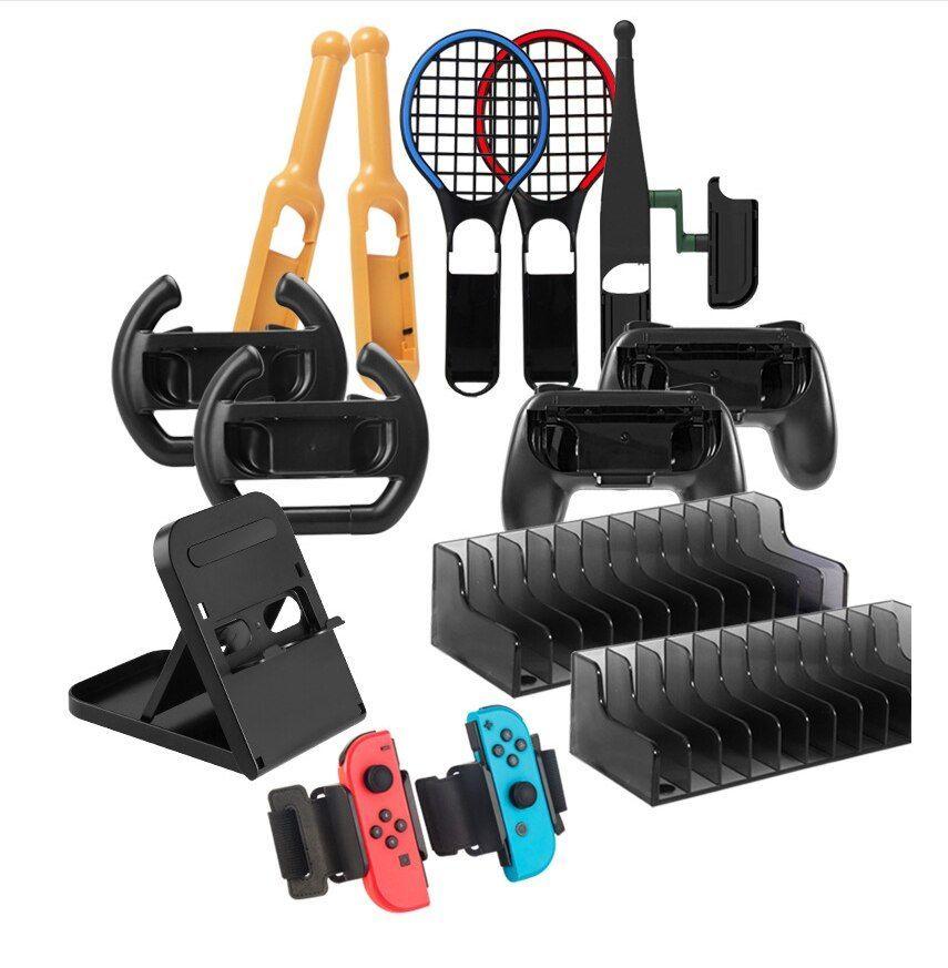 Dobe - Kit de accesorios para Nintendo Switch 14 en 1-0