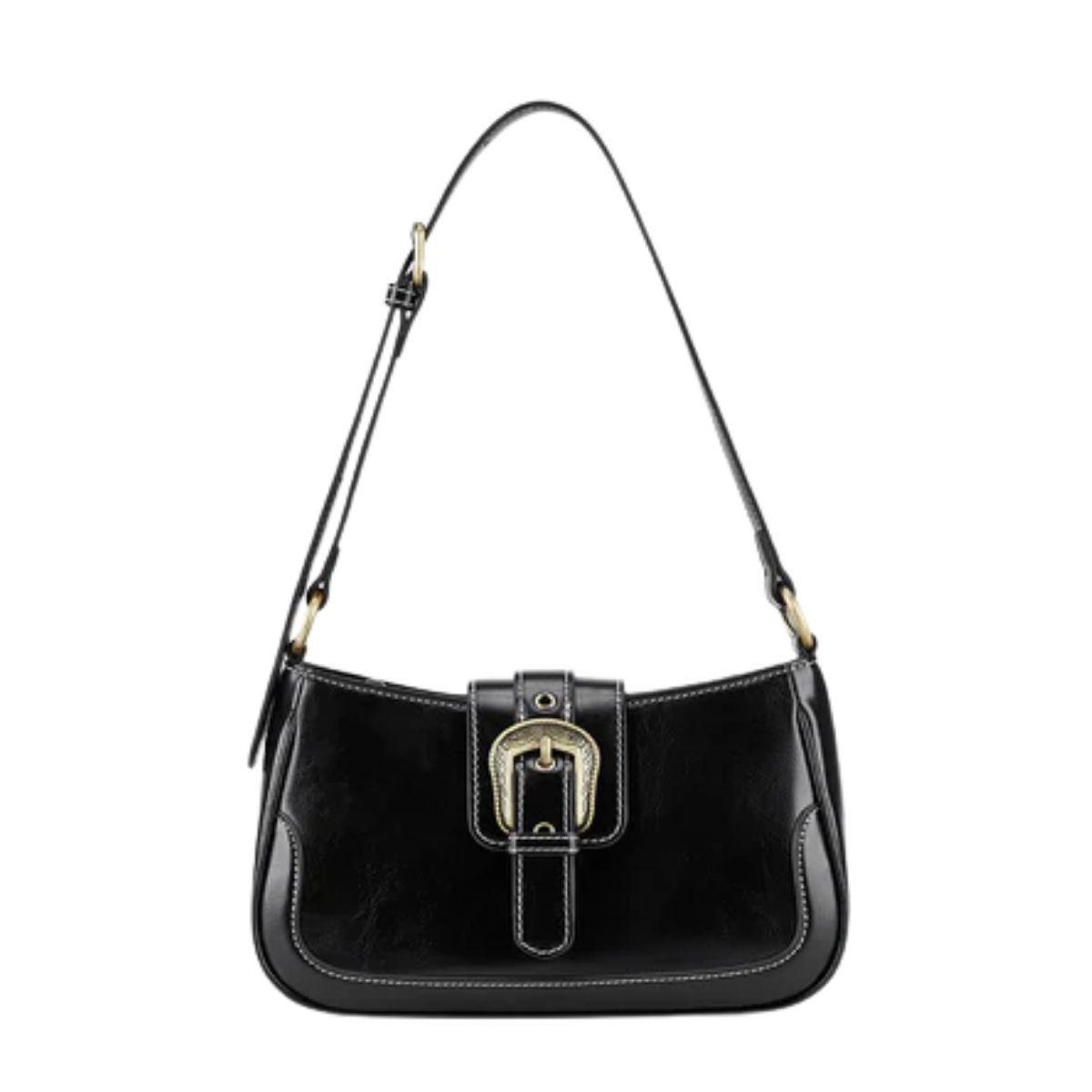 Ecosusi Cartera Vintage Alison de Uso Diario - Negro-0