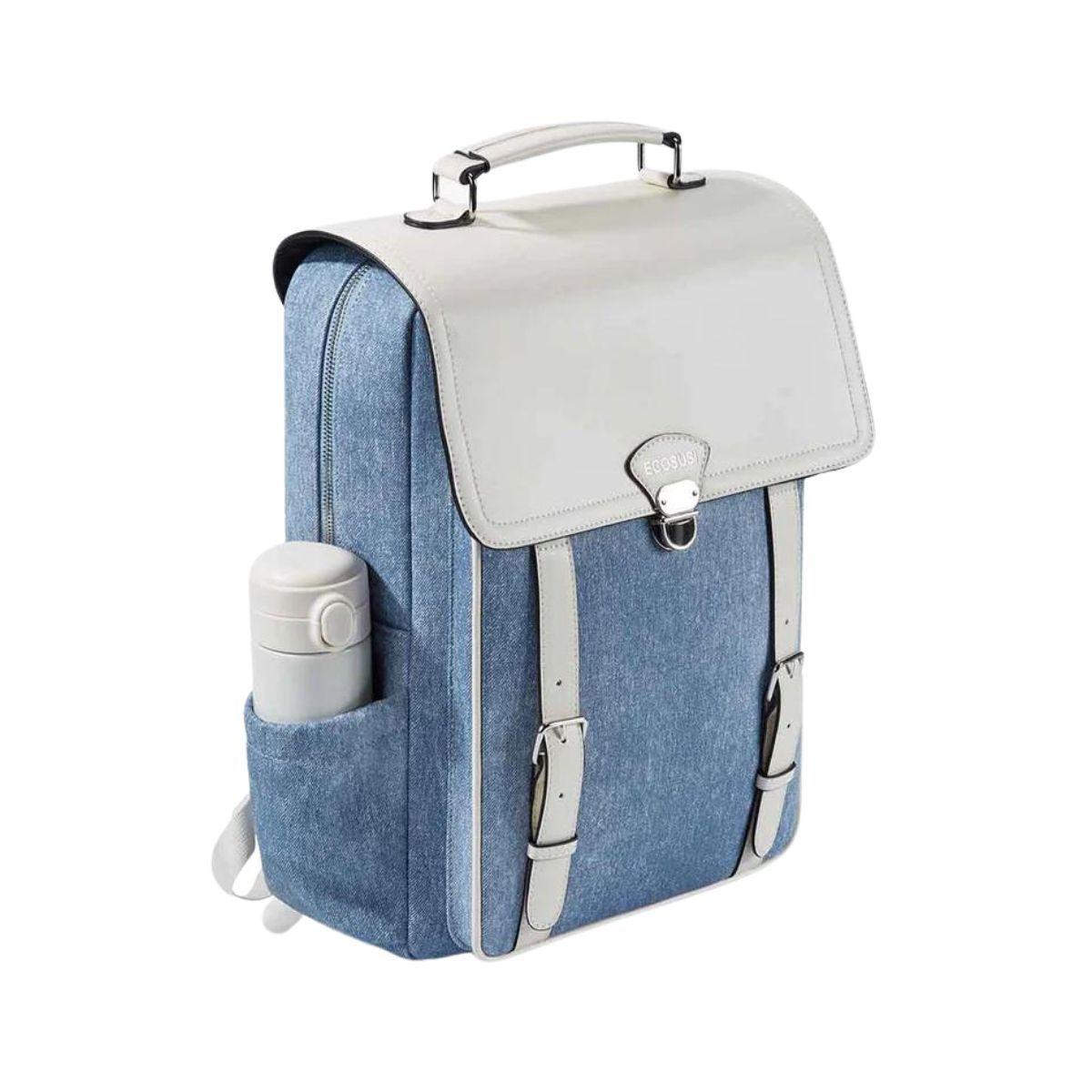 Ecosusi Mochila Inspiración Denim para Notebook 15,6” - Azul-6
