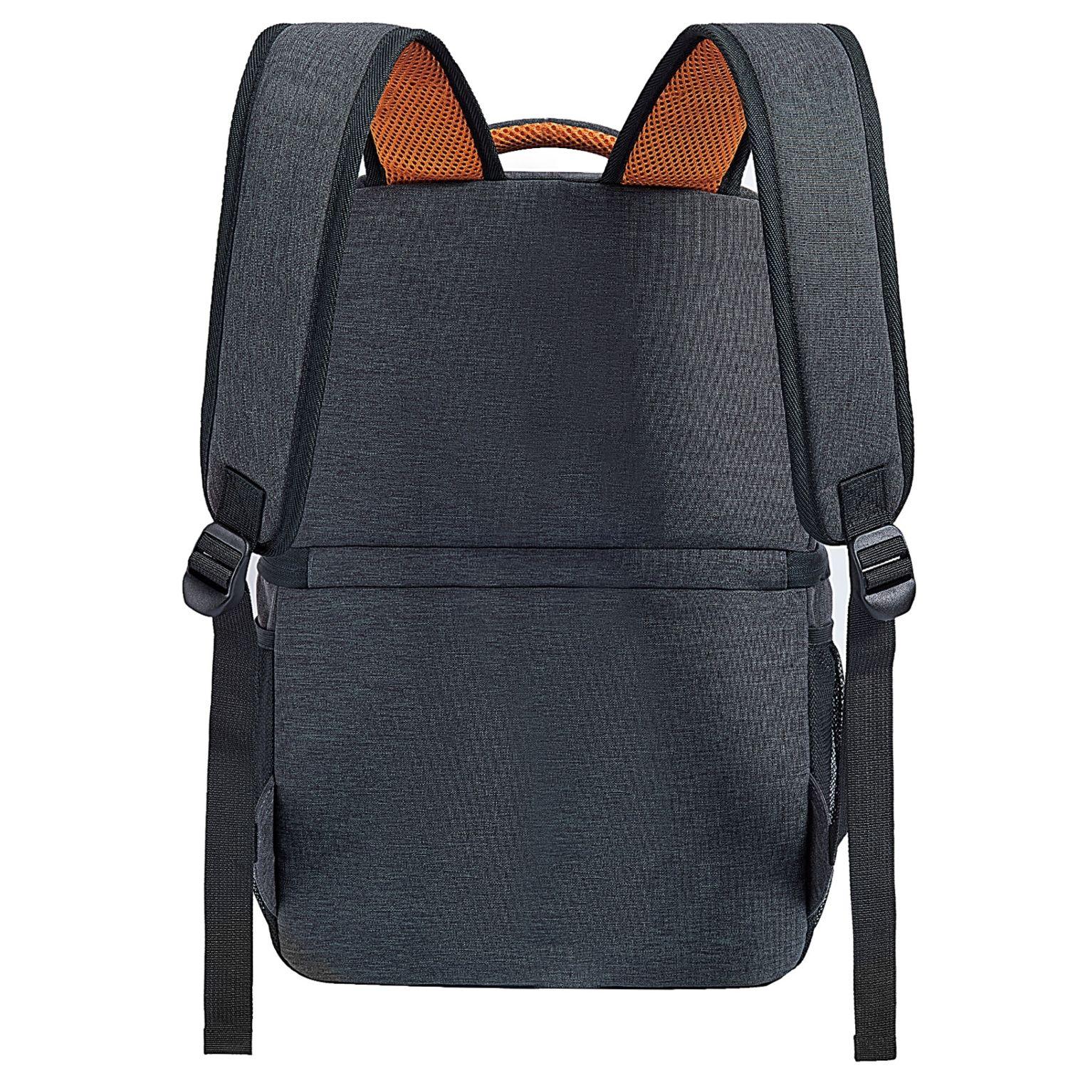 Tourit Mochila Térmica Double Deck 30 latas 28L Impermeable Gris Oscuro-1