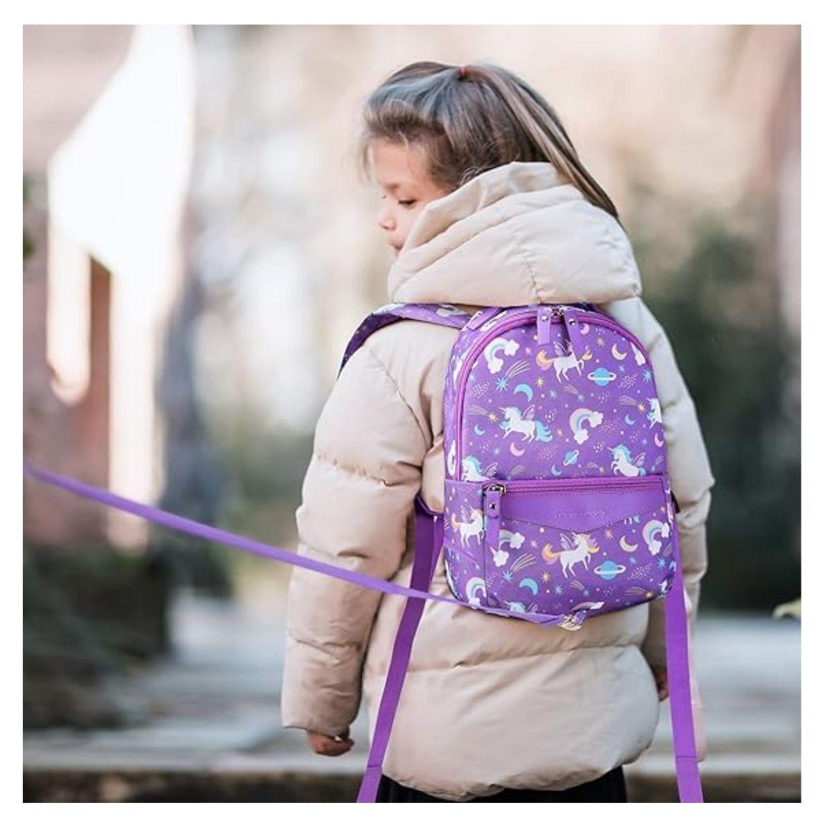 Mommore Mochila para Niños Lacy - Morado-2