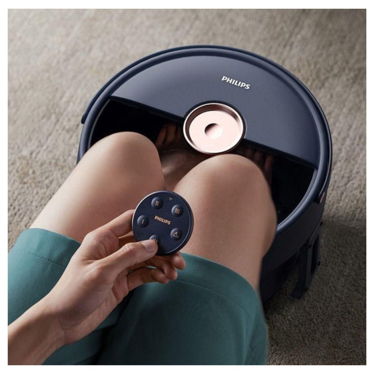 Philips Masajeador Spa para Pies Temperatura Constante PPM6501 - Azul Oscuro-3