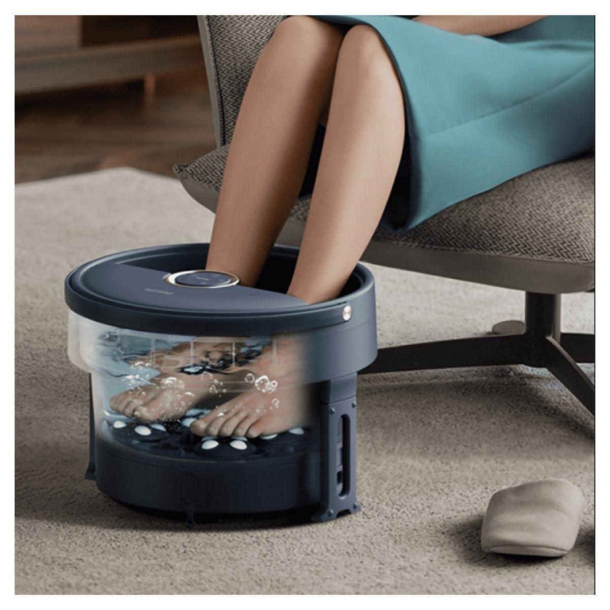 Philips Masajeador Spa para Pies Temperatura Constante PPM6501 - Azul Oscuro-4