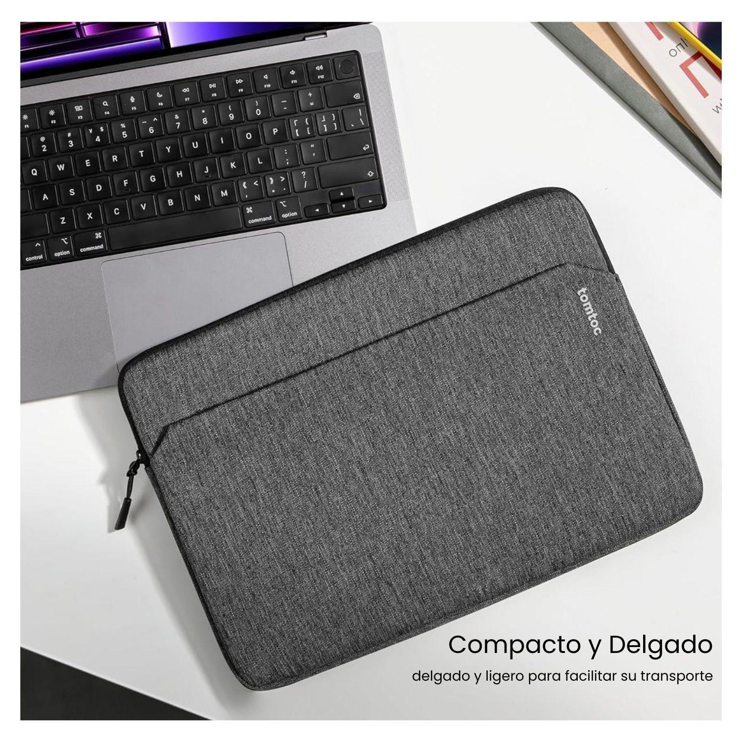Tomtoc Funda Light- A18 para MacBook Pro 14" - Gris Oscuro-6