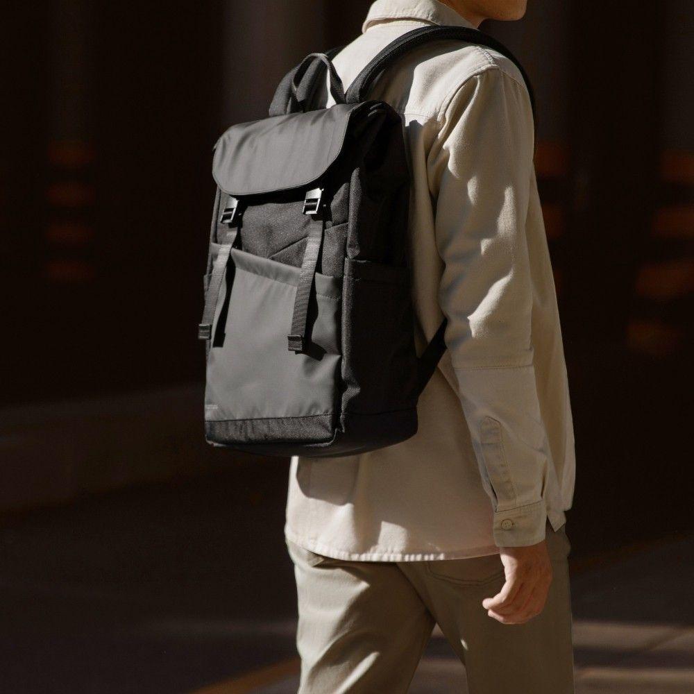 Tomtoc Mochila A64 con Solapa Ligera de 18L para Notebook 16” - Negro-4