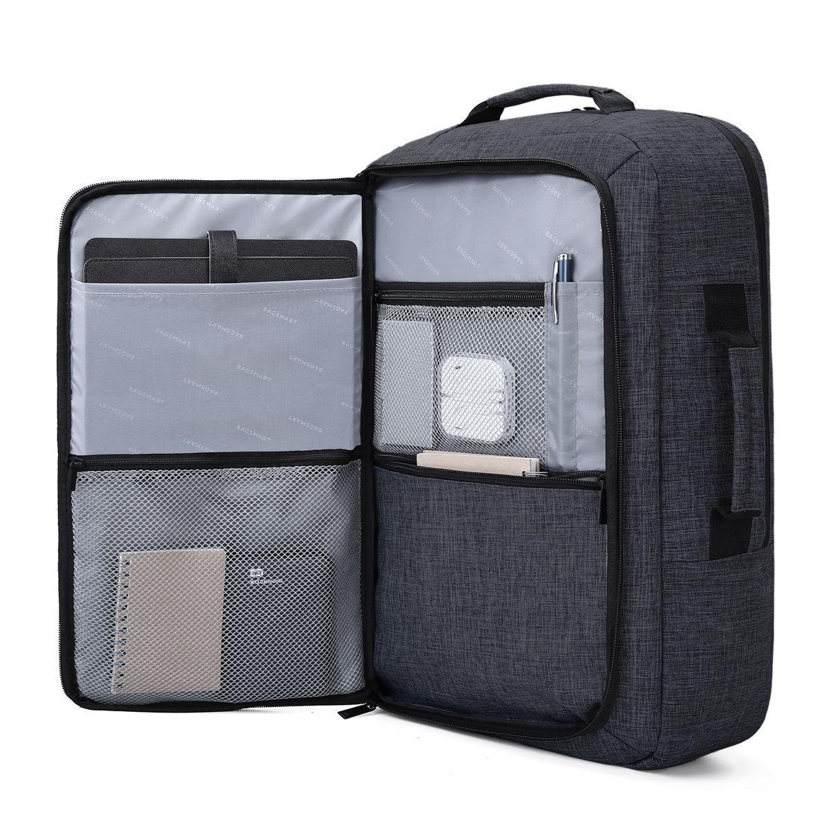 BAGSMART Pomona Mochile Laptop 15,6'' -Negro-1