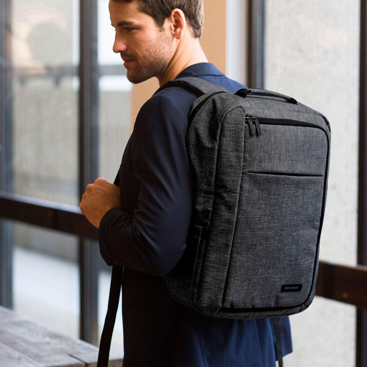 BAGSMART Pomona Mochile Laptop 15,6'' -Negro-4