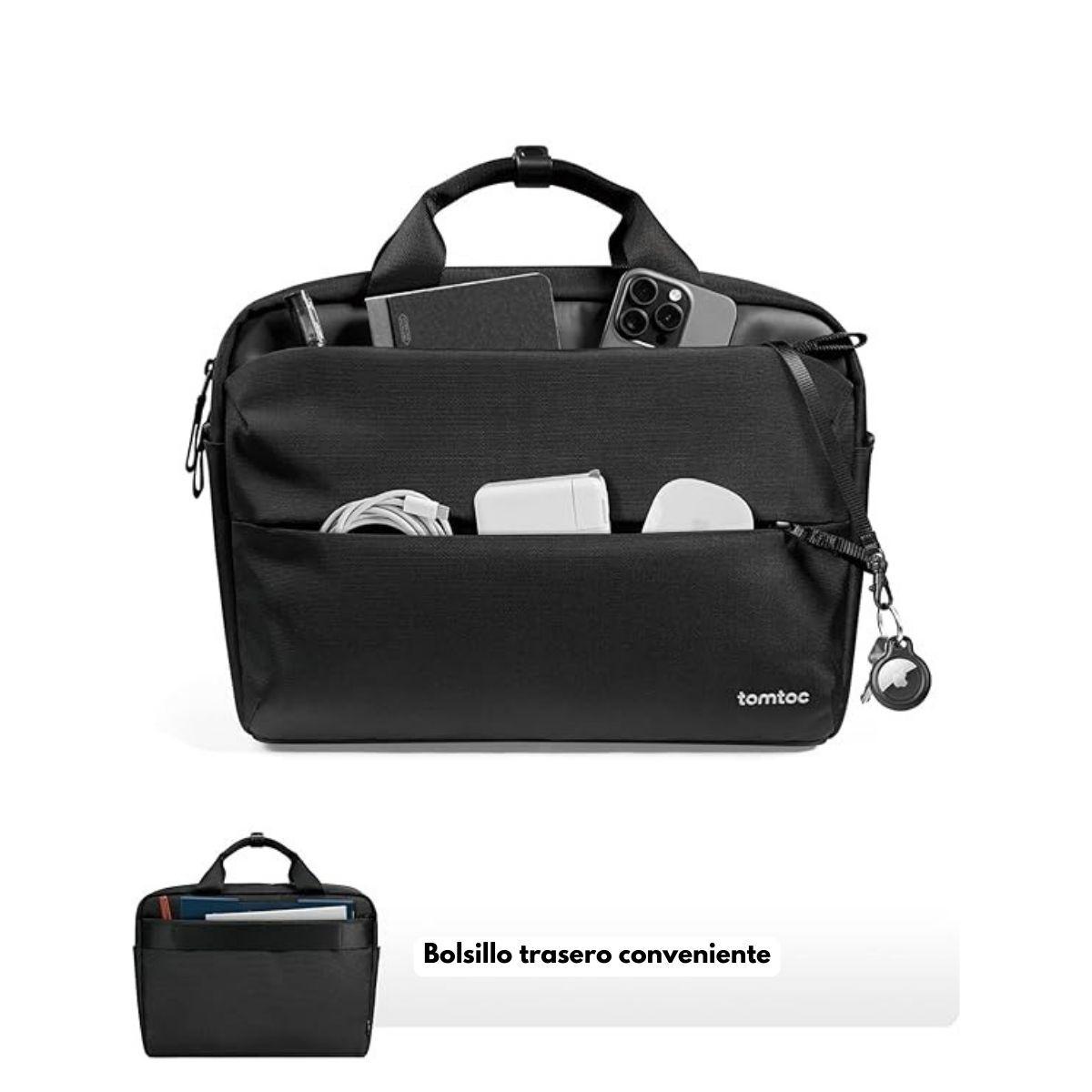 Tomtoc Bolso Maletín Defender-A32 para notebook 16" de 16L- Negro-1