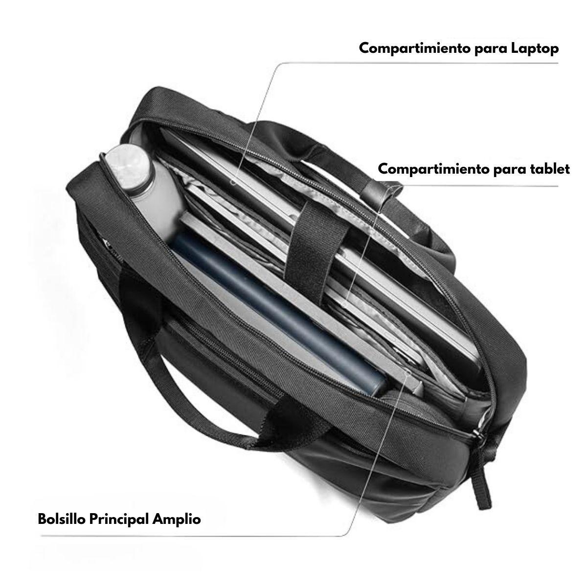 Tomtoc Bolso Maletín Defender-A32 para notebook 16" de 16L- Negro-6