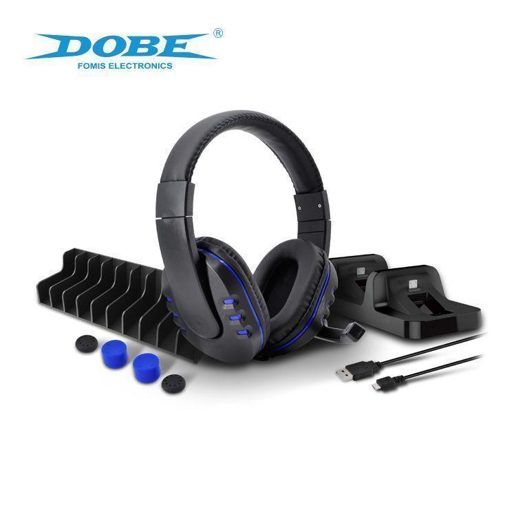 DOBE - PACK GAMING/PROTECTOR 5 EN 1 PARA PS4-1