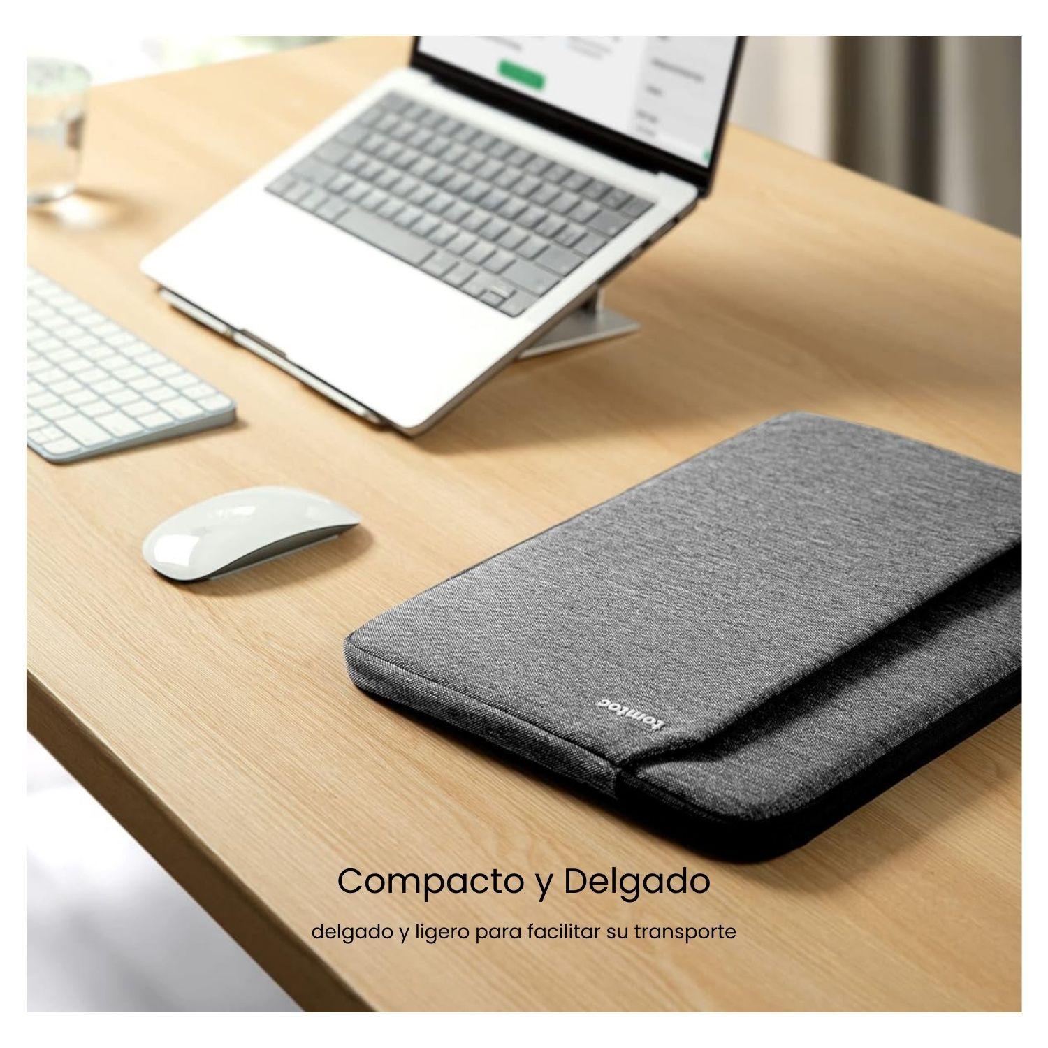 Tomtoc Funda Light- A18 para MacBook Air 15" - Gris Oscuro-7