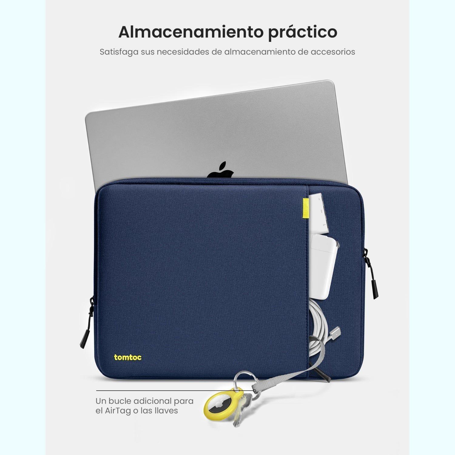 Tomtoc Funda Defender-A13 para MacBook Pro de 14" Azul Marino-7