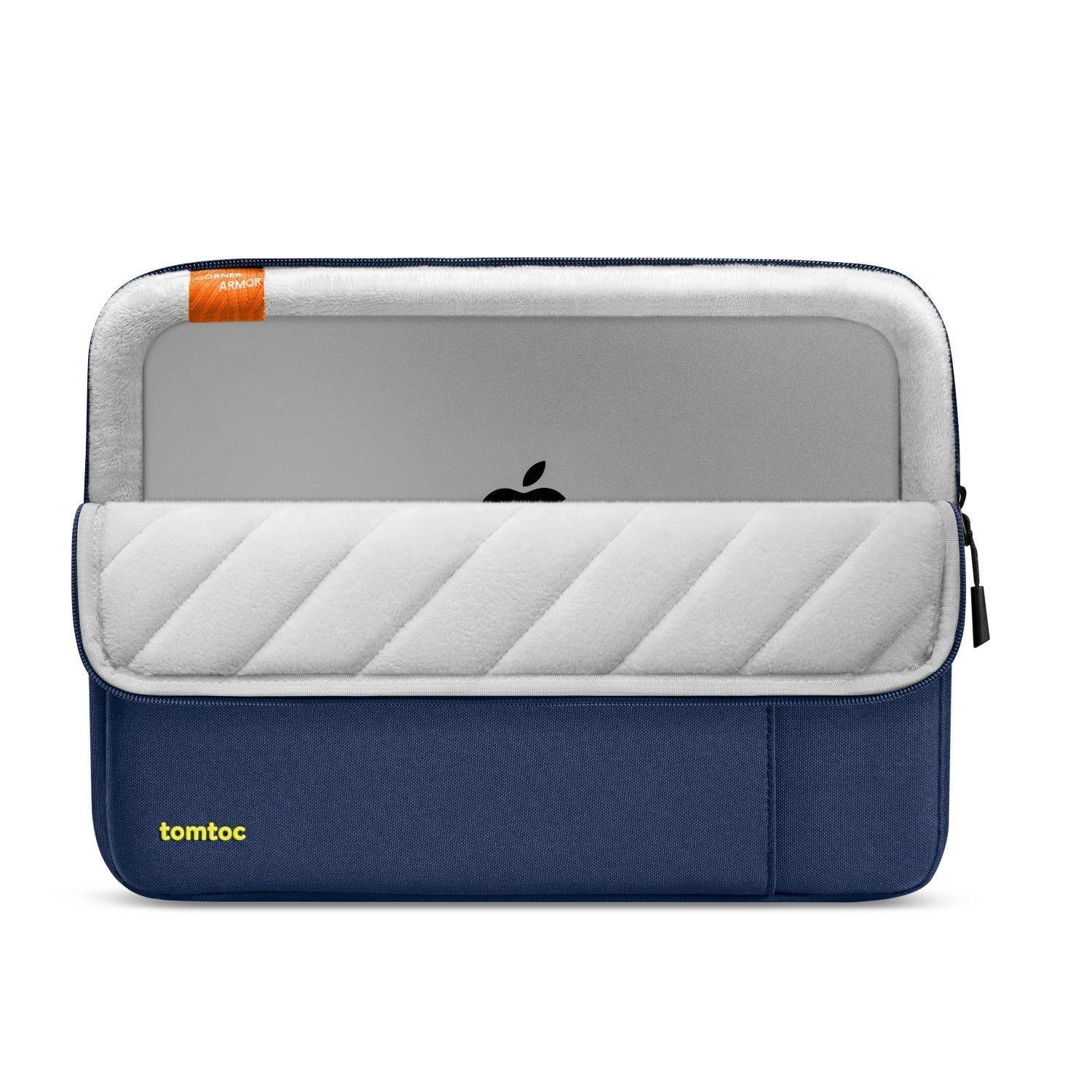 Tomtoc Funda Defender-A13 para MacBook Pro de 14" Azul Marino-1