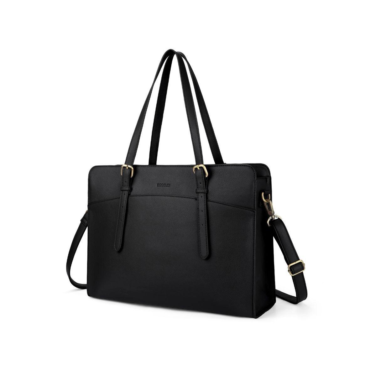 Ecosusi Bolso Tote Versátil para Notebook 15.6" - Negro-1