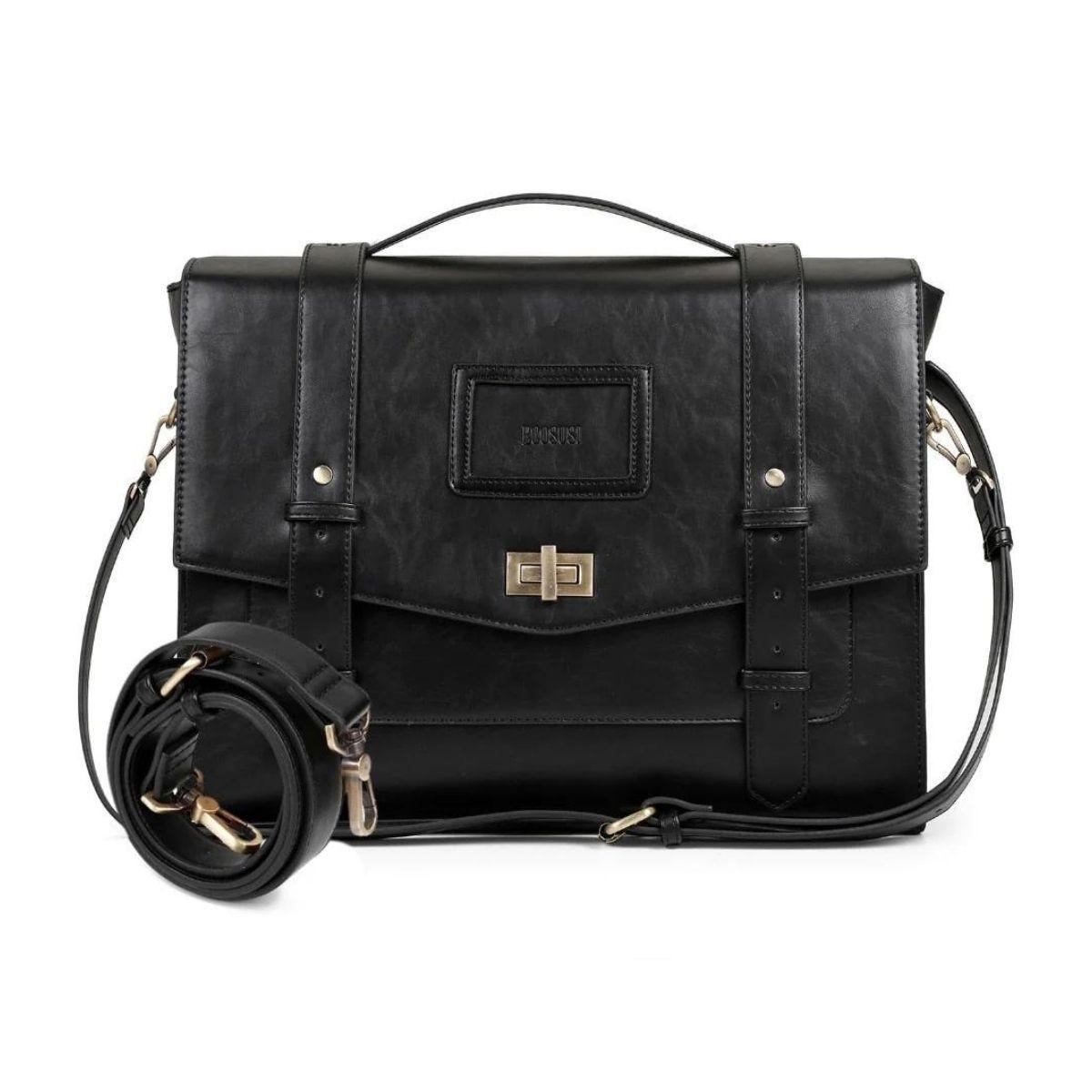 Ecosusi Mochila Cambridge Mujer para notebook de 14.7" - Negro-4