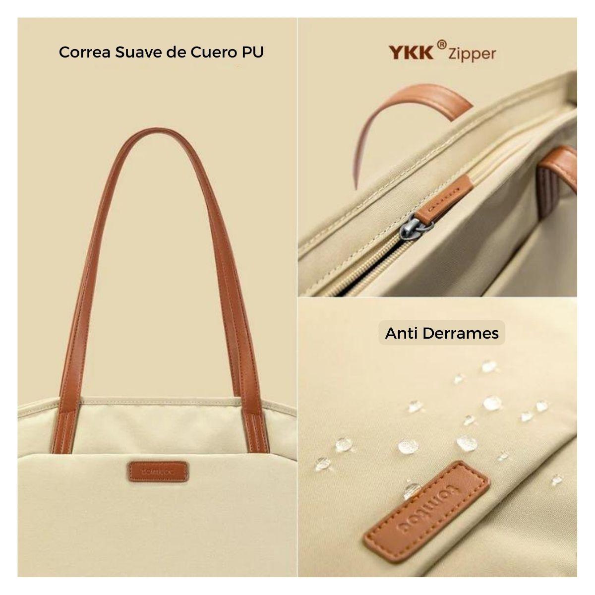 Tomtoc Bolso Tote Versatile-T23 MacBook Pro 16" M3/M2/M1 Caqui-6