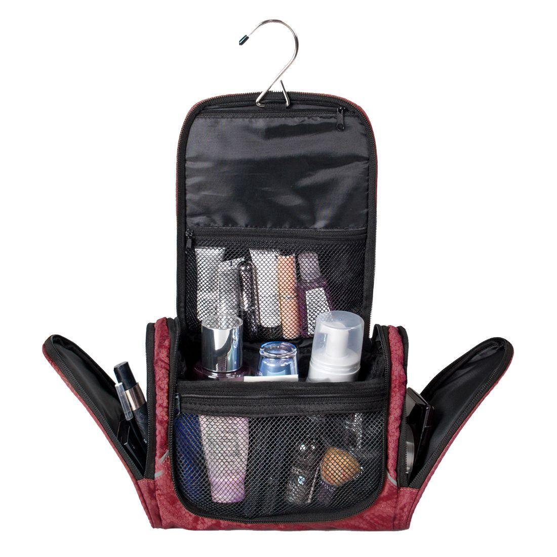 Bagsmart - Neceser de aseo gran capacidad - Rojo-1