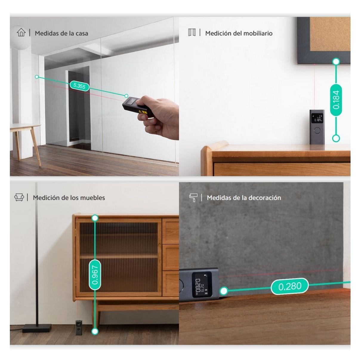Xiaomi Medidor Láser Inteligente 5cm - 40m-5