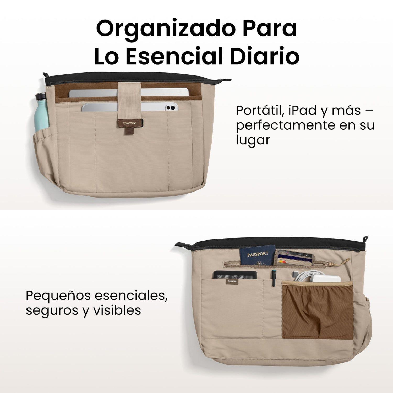 Tomtoc Bolso Tote Terra-T38 13.5L para MacBook de 16" Negro-4