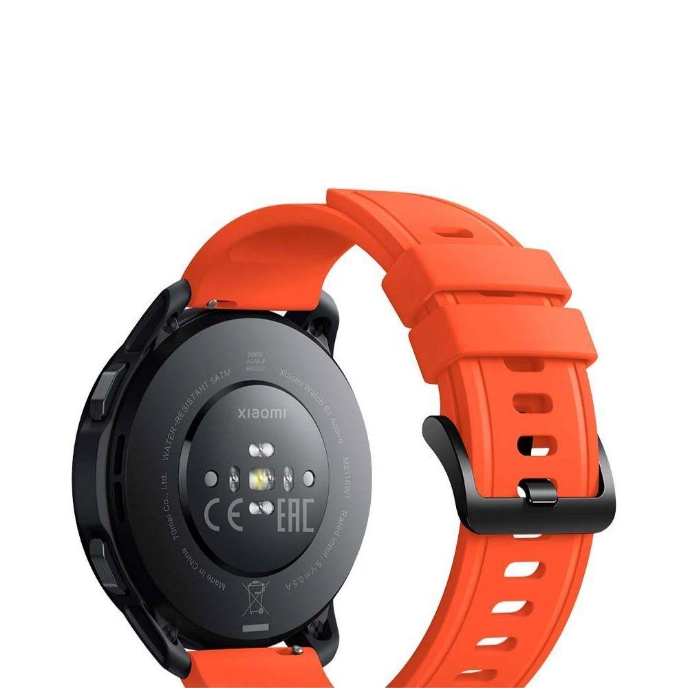 Correa de Silicona Original para Xiaomi Watch S1 Active Naranja-6