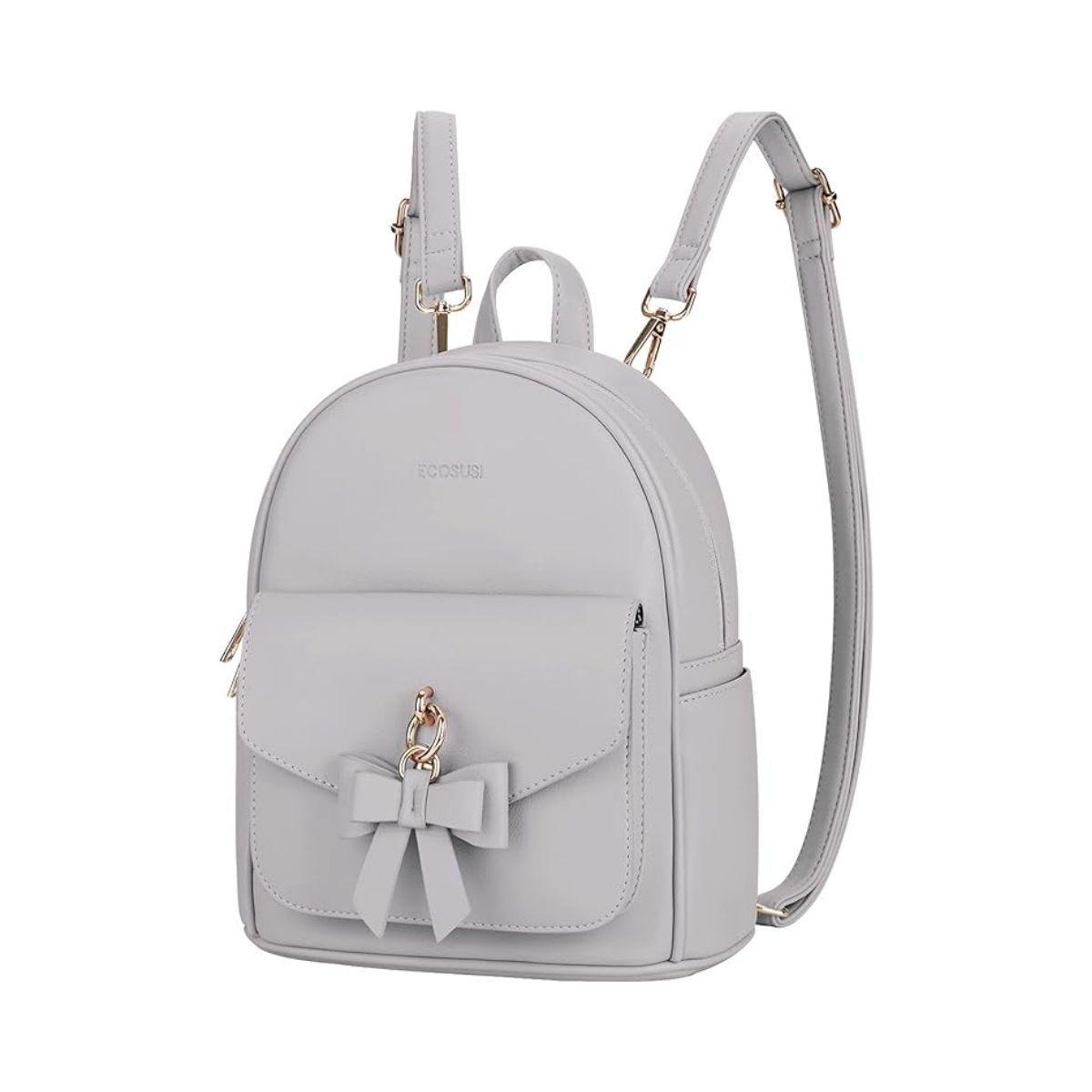 Ecosusi Mini Mochila con Lazo - Gris-0