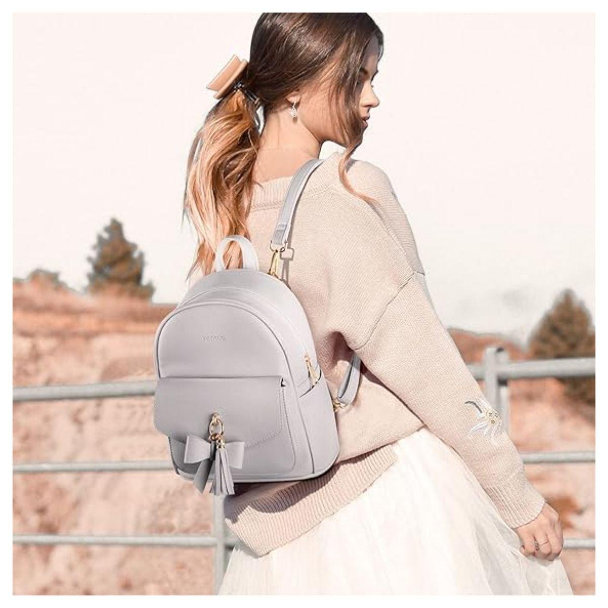 Ecosusi Mini Mochila con Lazo - Gris-1
