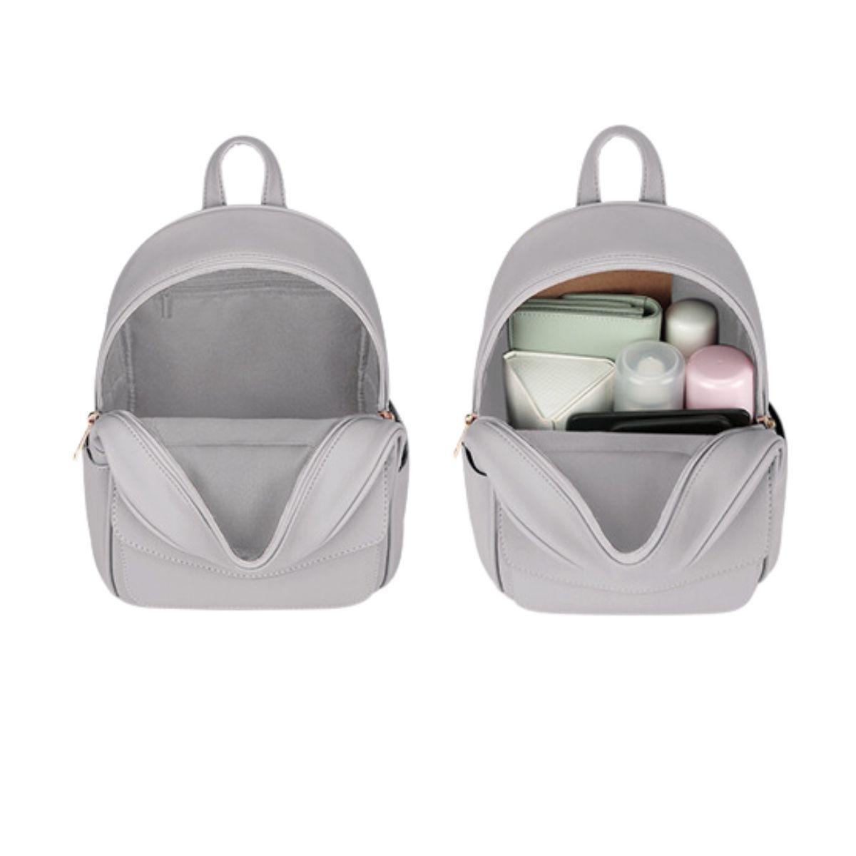 Ecosusi Mini Mochila con Lazo - Gris-4