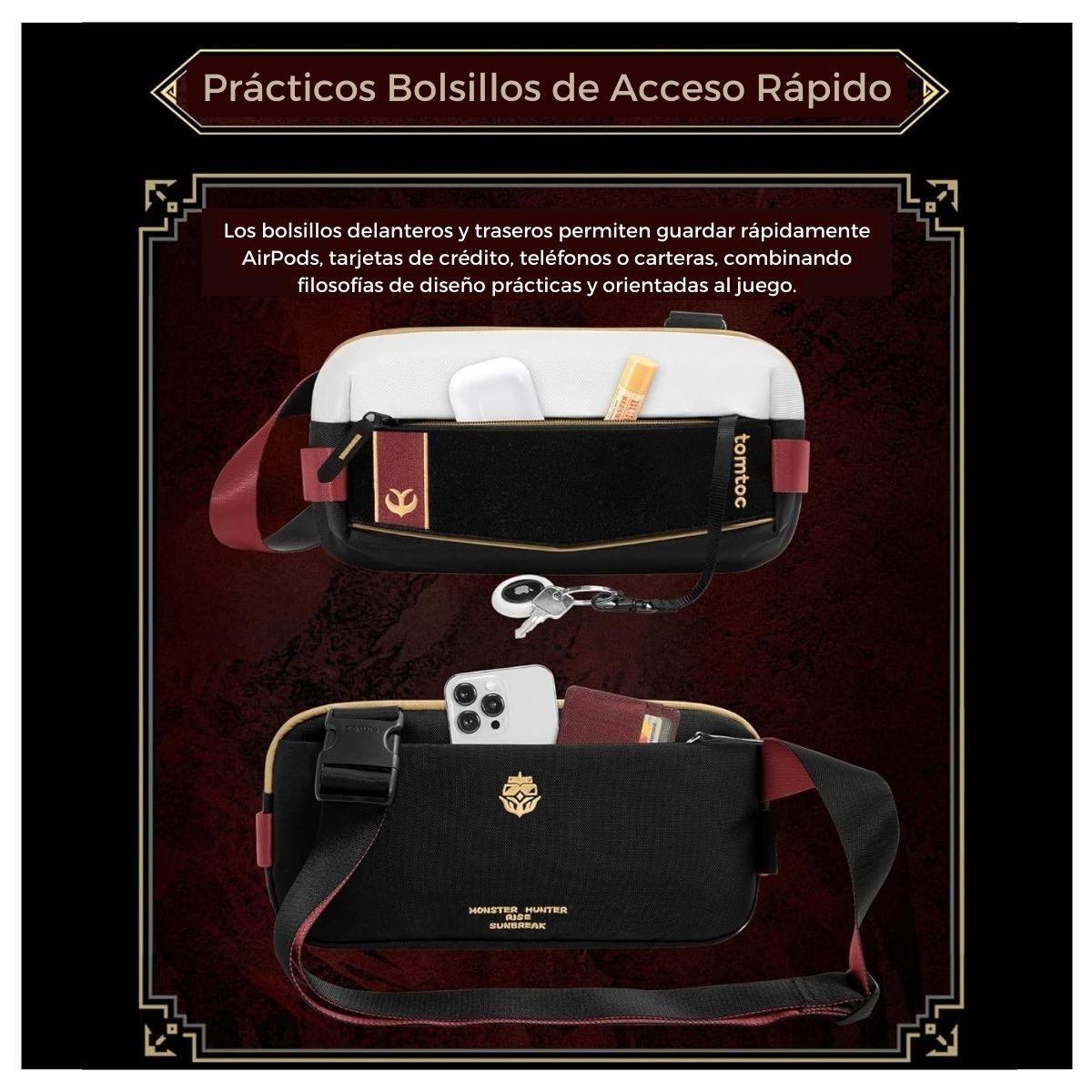 Tomtoc Bolso Sling Monster Hunter Royal Order para NS/IPad Mini - S-4